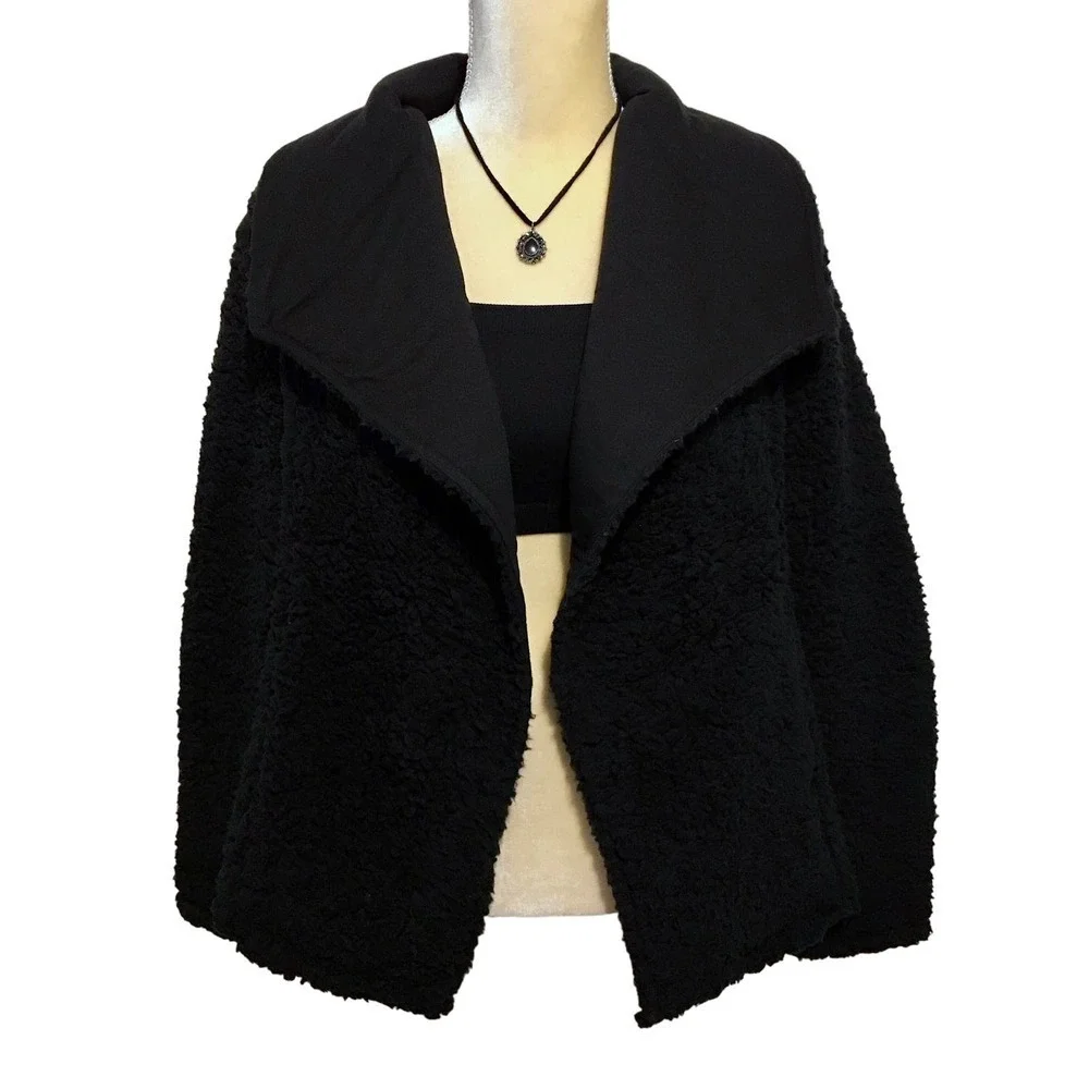 Marc New York MNY NWT Sherpa Open Front Jacket Women S